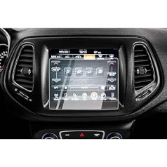 CDEFG Jeep Compass Uconnect Automašīnas navigācijas stikla ekrāna aizsargs 9H skrāpējumiem izturīgs pret pirkstu nospiedumiem GPS caurspīdīgs ekrāna aizsargs (8,4 collas)