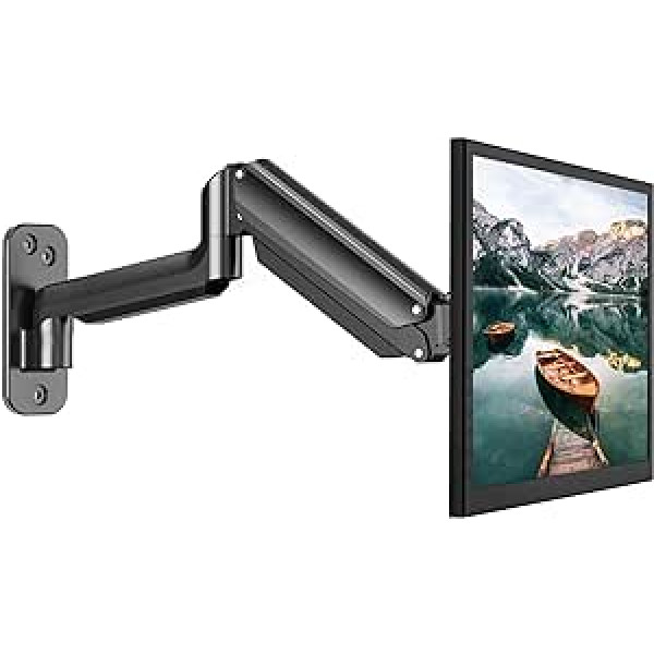 HUANUO 13-32 collu monitora sienas stiprinājums ar VESA pagarinājuma komplektu LED LCD televizoram, ekrāns, 360° pagriežama gāzes atsperes svira, VESA 75/100/200