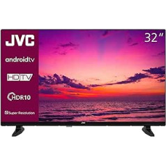 JVC 32 collu televizors Android TV (Full HD Smart TV, HDR, trīskāršs uztvērējs, Google Play veikals) LT-32VAF3355 [2024]