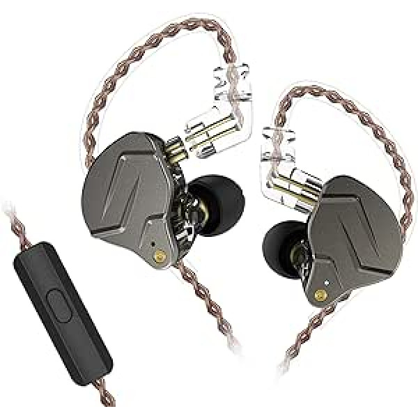 CCA KZ ZSN Pro Dual Drivers 1BA 1DD In-Ear Austiņas HiFi Power Bass Austiņas Austiņas High Clarity Sound Vadu austiņas ar noņemamu kabeli audiofiliem mūziķiem