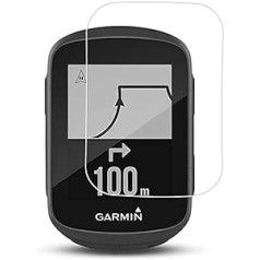 Disscool Garmin Edge 130 Plus un Garmin Edge 130 rūdīta stikla ekrāna aizsargs, 0,33 mm biezs ar īstu stiklu