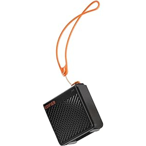 Edifier MP85 pārnēsājams Bluetooth skaļrunis, pārnēsājams skaļrunis lietošanai ceļā ar virves, izcila skaņas kvalitāte, 8 stundu atskaņošana, Bluetooth V5.3, ceļojumiem un āra lietošanai — melns