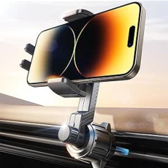 LISEN Mobile Phone Holder Car Ventilation [2024 Military Class Hook Clip & Extension Arm] Smartphone Mobile Phone Holder Car Car Holder Mobile Phone Universal for iPhone 15 14 13 Pro Max Mini Samsung