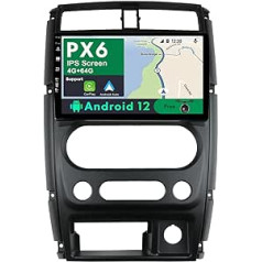 JOYX PX6 Android 11 IPS automašīnas radio, piemērots Suzuki Jimny 3 (2005-2019) - 4G + 64G - atpakaļgaitas kamera bez maksas - 2 DIN 9 collas - DAB stūres vadība WiFi CarPlay Android automašīnas HDMI 4K video AHD Fast