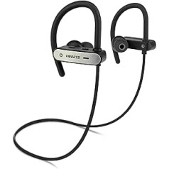 Vibeats X200 Bluetooth austiņas, labākās bezvadu austiņas sportam, skriešanai, fitnesa treniņiem, IPX7 ūdensizturīgas austiņas, ausīs ievietojamas austiņas ar mikrofonu, trokšņu samazināšana, 8–9 stundu atskaņošanas laiks