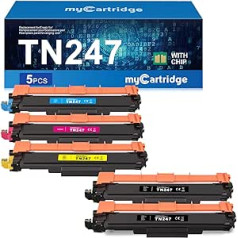 MYCARTRIDGE TN-243CMYK TN247 TN243 toneris Brother DCP-L3550CDW DCP-L3510CDW DCP-L3517CDW MFC-L3730CDN HL-L3210CW HL-L3230CDW L3230CDW HL-L3230CDW L3270CDWellow70 /Magenta)