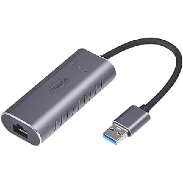 TERRAMASTER USB A–2,5 G Ethernet adapteris (TMUAE2500), USB 3.0 gigabitu LAN sargspraudnis, vadu LAN tīkla savienojums priekš NAS, Mac OS, Linux, Windows, ideāls NAS