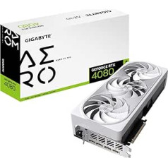 GIGABYTE GeForce RTX 4080 Aero OC 16GB Graphics Card - 16GB DDR6X, 192bit, PCI-E 4.0, Core 2535Mhz, Anti-sag Bracket, DP 1.4, HDMI 2.1a, NVIDIA DLSS 3, GV-N4080AERO OC-16GD