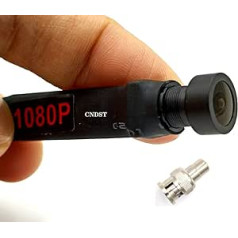 CNDST 1080P 2MP HD 2000TVL 4-in-1 TVI/CVI/AHD/960H CVBS CCTV Mini Spy Pinhole drošības kamera, 1080P 4-in-1 TVI/AHD/CVI/CVBS/960H DVR, plats skata leņķis, 130 DC 12V 1A