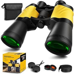 Binoculars, 20x50 Binoculars for Adults, Professional High Performance Binoculars for Bird Watching, Waterproof Binoculars with Porro BAK4 Prism Lens, Multilayer Coated Lenses for Hunting