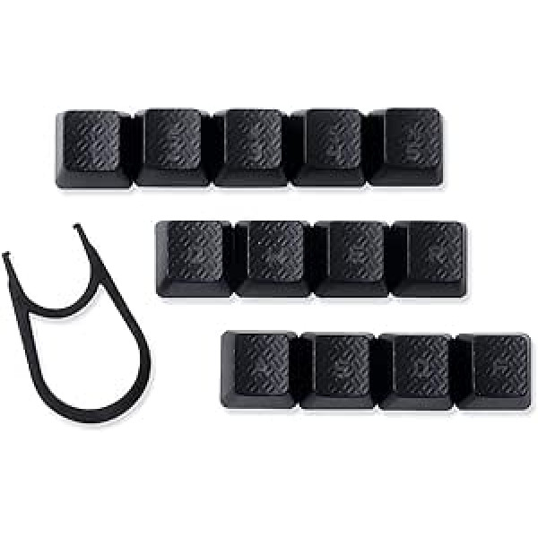 Keycaps for Romer-G Switch Logitech G310 G413 G613 G810 K840 G910 Keyboard (Black, 13 Keys)