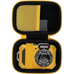 Aenllosi Hard Travel Case Compatible with Kodak PIXPRO WPZ2 Waterproof Digital Camera, Protective Case for Kodak Video Camera (Bag Only), yellow, travel bag