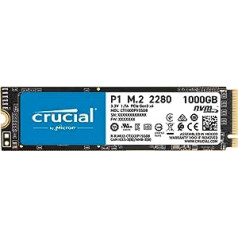 Crucial P1 CT1000P1SSD8 1 TB iekšējais SSD (3D NAND, NVMe, PCIe, M.2)