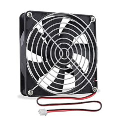 GDSTIME 140 mm Fan 140 x 25 mm Computer Fan 24 V Fan 14 cm PC Fan DC Brushless Cooling Fan 96.2CFM Big Airflow Case Fan Cooler for Projector TV Box Game Console Xbox Router