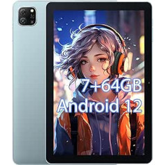 OSCAL planšetdators 10 collas 7 (4+3) GB + 64 GB / 1 TB paplašinājums, Android planšetdators bērniem 1280 x 800 HD, 6580 mAh akumulators, 13 MP + 8 MP, četrkodolu, 2,4 G/5 G WiFi planšetdators, BT5.0, WiFi6. Google GMS sertificēts