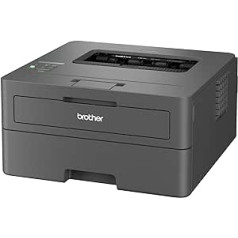 Brother HL-L2400DWE lazerinis spausdintuvas, 4 mėnesių „EcoPro“, įsk. 30 ppm, automatinis dvipusis spausdinimas, LC ekranas, dažai iki 700 puslapių.