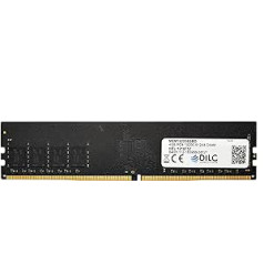 DILC RAM DDR4 DIMM 4GB kietasis diskas RAM atmintis 2400MHz PC4-19200 (288 kontaktų) vieno rango suderinamas su Intel arba Amd pagrindinės plokštės kompiuteriais, didelio našumo eksploatavimo trukme