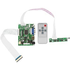 Hilitand VGA LCD Controller Board, HDMI VGA 2AV Driver Board for 7 Inch AT070TN92 800x480 LCD Display