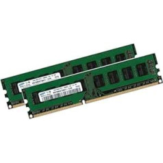 Original Samsung Dual Channel Kit for DDR3 + i3 + i5 + i7 Mainboards 8GB (2 x 4 GB) / 240 Pin / DDR3-1333 (1333 MHz / PC3-10600 / CL9) / Non-ECC / Unbuffered (2 x M378B5273BH1-CH9)
