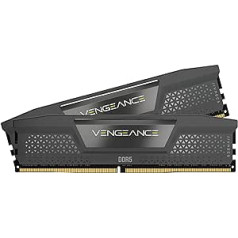 Corsair VENGEANCE DDR5 RAM 64GB (2x32GB) 5600MHz CL40 AMD EXPO iCUE suderinama kompiuterio atmintis – pilka (CMK64GX5M2B5600Z40)