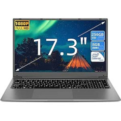 SGIN klēpjdators 17 collas, 8 GB RAM 512 GB SSD piezīmjdators, Celeron Dual Core, līdz 2,8 GHz, FHD 1920 x 1080, 2,4/5,0 G WiFi, 4,2 bluetooth, paplašināma atmiņa 512 GB TF, M17 PRO