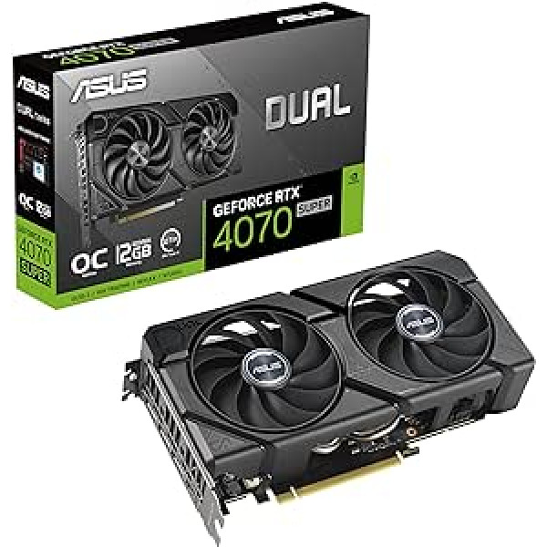 ASUS Dual GeForce RTX 4070 SUPER EVO OC Edition 12GB GDDR6X Gaming Graphics Card