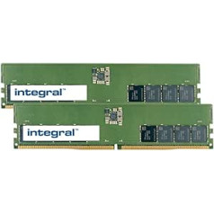 Integrēts 32 GB komplekts (2 x 16 GB) DDR5 RAM 4800 MHz galddatora/personālā datora PC5-38400 atmiņa