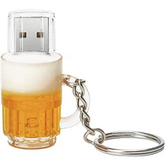 64GB USB Stick Beer Mug Shaped USB Flash Drive Cute USB 2.0 Memory Stick for External Data Storage