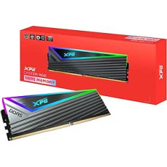 ADATA XPG Caster RGB DDR5 6000MHz 16GB (1x16GB) CL40-40-40 PCS-51200 UDIMM 288-Pin Desktop SDRAM RAM komplekts (AX5U6000C4016G-CCARGY)