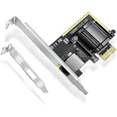 2.5G PCIe WiFi Card, XINGYE Network Adapter PCIe Base-T RTL8125BGS - 2500/1000/100Mbps, Ethernet RJ45 LAN Controller Ultra Low Latency, Compatible with Windows 11/10/8.1/8/7 and Linux