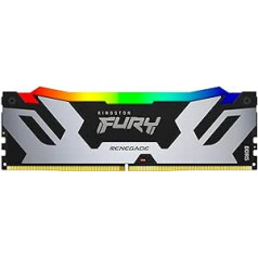 Kingston Fury Renegade KF564C32RSA-16 melns RGB 16GB 6400MT/s DDR5 CL32 DIMM galddatoru spēļu atmiņa