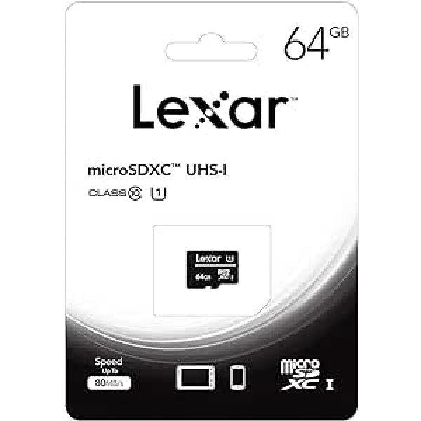 Lexar 64 GB microSDXC UHS-I zibatmiņa, 10. klase