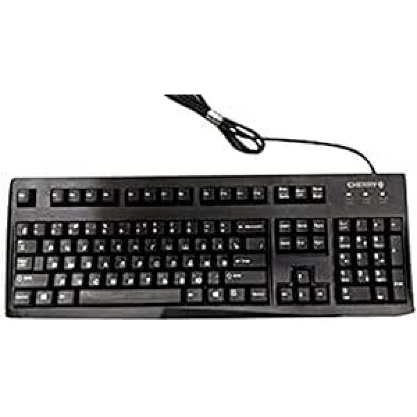 CHERRY Standard Keyboard USB Black (US)(KY), G83-6104