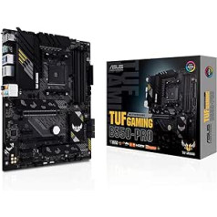 ASUS TUF Gaming B550-Pro mātesplates ligzda AMD Ryzen AM4 (ATX, PCIe 4.0, 2x M.2, 2,5 Gbps Ethernet, SATA 6Gbit/s, USB 3.2 Gen 2 Type-A un Type-C, Aura Sync)