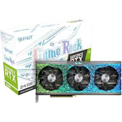 Palit GeForce RTX 3090 GameRock 24GB GDDR6X grafikas karte ar ARGB SYNC, Angel ARGB, 10496 Core, 1395MHz GPU, 1740MHz Boost, 3X DisplayPort, HDMI, Dual BIOS, 0dB Tech, NED3B-1029S39