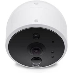 SpotCam Solo 2 iekštelpu āra drošības kamera WiFi 1080P litija akumulators nakts redzamība divvirzienu zvanu kustības sensors, iebūvēts SD slots 7 dienas bezmaksas mākoņa ieraksts