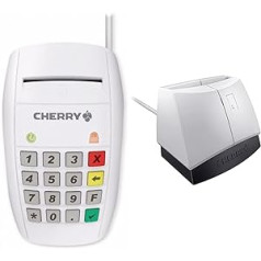 CHERRY ST-2100 lustinių kortelių skaitytuvas ir SmartTerminal ST-1144UB USB kortelių skaitytuvas šviesiai pilkas