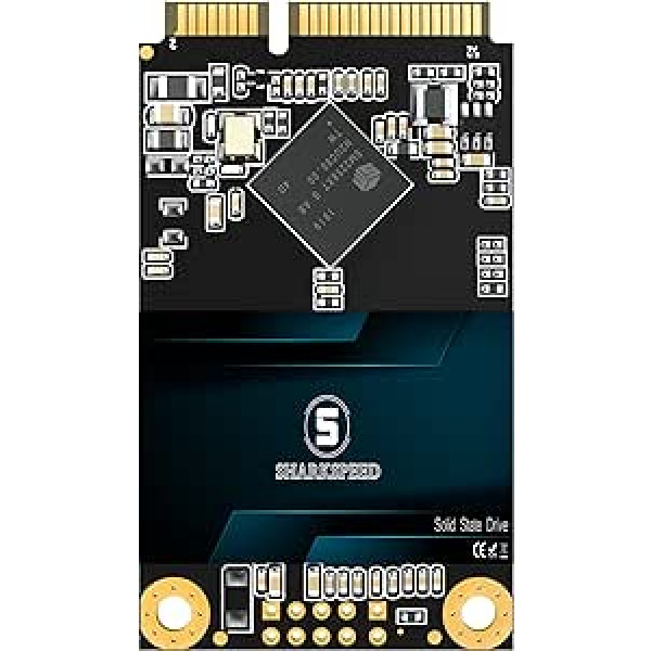 SHARKSPEED mSATA SSD 2TB Mini SATA 3 (6Gb/s) TLC 3D NAND SSD Hard Drive Internal Solid State Drive for Notebooks, Desktop PC (2TB, mSATA)