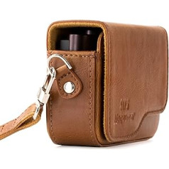 MegaGear leather camera case with strap, compatible with Leica C Type 112