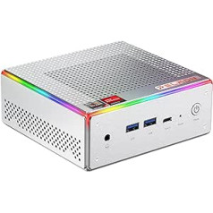 PELADN HA-4 Gaming Mini PC, AMD Ryzen 7 7840HS (8C/16T, līdz 5,1 GHz), Radeon 780M, Win11 Pro, 32GB DDR5 5600MHz RAM, 1TB SSD, 4K HD, BT5.2, Dual. HDMI, WiFi6 2. /5G, Business Small Desktop PC