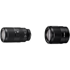 Sony E 70-350mm f/4.5-6.3G OSS | APS-C, Super telefoto tālummaiņas objektīvs (SEL70350G) un SEL-35F18F platleņķa objektīvs