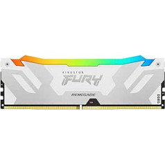 Kingston Fury Renegade White RGB XMP 32GB 6000MT/s DDR5 CL32 DIMM Desktop Gaming Memory - KF560C32RWA-32