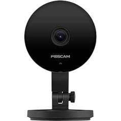 Foscam C2M IP kamera WiFi 2MP drošība AI cilvēka noteikšanas divvirzienu audio nakts redzamība saderīga ar Alexa (P2P 1080P ONVIF)