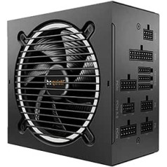 esi kluss! Pure Power 12 M 850 W, ATX 3.0 un PCIe 5.0 saderīgs, 80 Plus Gold, vairāk modulāra barošanas avota, 12VHPWR kabelis iekļauts, 120 mm esi kluss! Ventilators, BN344