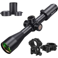 WestHunter Optics HD 4-16x44 FFP pirmais fokusa plaknes medību šautenes tēmēklis, 30 mm precīzijas taktiskais 1/10 milj. tālsatiksmes šaušanas šautenes tēmēklis | 2 Tīkleņu veidi