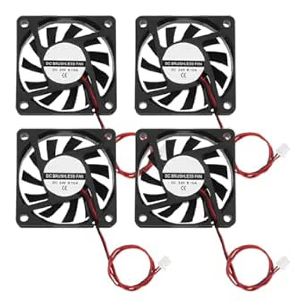 4pcs DC 24V 6010 Cooling Fan Brushless Oil Ball Bearing 60x60x10mm DIY PC Case Processor Radiator Fan