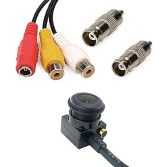 CNDST CCTV HD Mini Spy Pinhole drošības kamera 2,8 mm 110 grādi 1000 TVL mini slēptā videonovērošanas kamera analogā