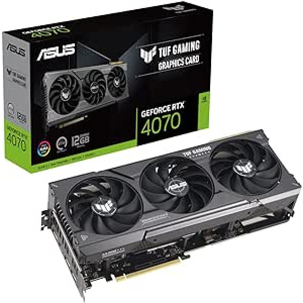 ASUS TUF Gaming GeForce RTX 4070 Ti 12GB GDDR6X Gaming Graphics Card (NVIDIA DLSS3, PCIe 4.0, 12GB GDDR6X Memory, 2x HDMI 2.1a, 3x DisplayPort 1.4a, TUF-RTX4070TI-12G-GAMING)