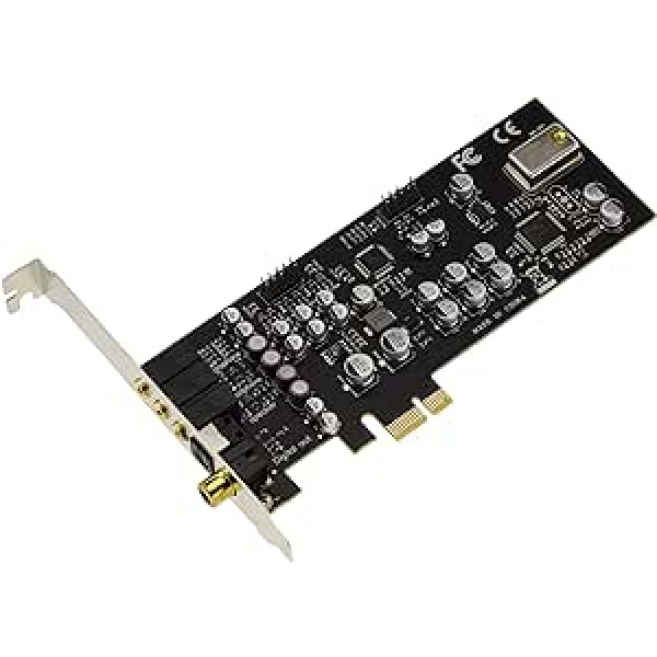 KALEA INFORMATIQUE skaņas karte HiFi HD 7.1 24 biti 192 kHz 100 dB uz PCIe portu — skābeklis CM8828/CM9882A — augsts un zems profils