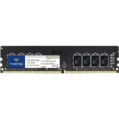 Timetec 32GB DDR4 2666MHz PC4-21300 bez ECC unbuferēts 1,2V CL19 2Rx8 Dual Rank 288-Pin UDIMM galddatora datora atmiņas RAM moduļa jauninājums (32GB)